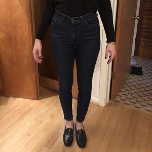 American apparel skinny dark blue jeans